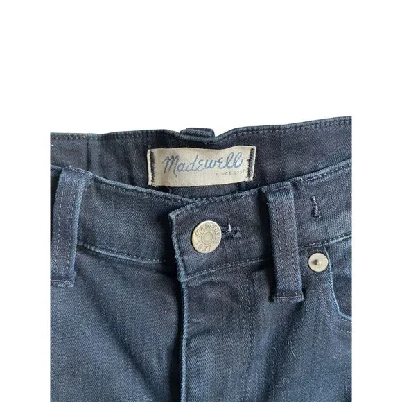 Madewell Skinny Skinny In Rebel Wash Blue Jeans Ankle Zippers Women's Size 26 - Picture 7 of 7